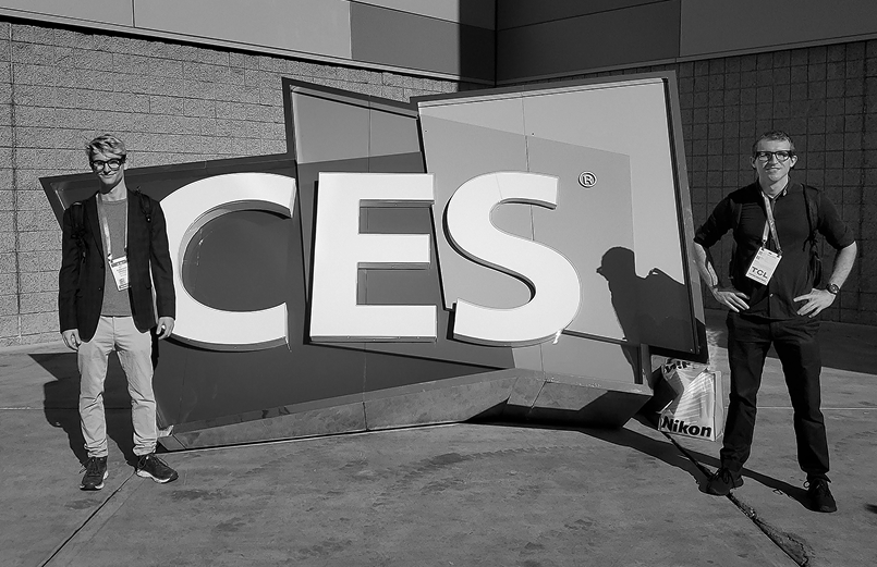 Cayden Pierce and Alex Israelov at CES 2023