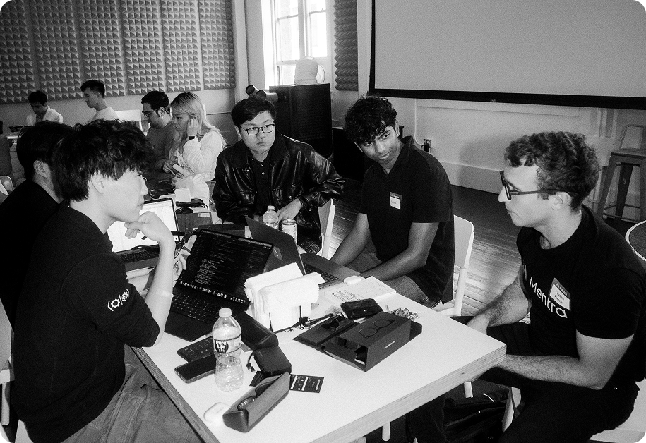Mentra team at hackathon